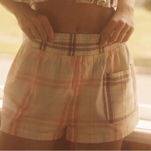 Lyrebird Plaid Boxer Shorts Size Medium NWT